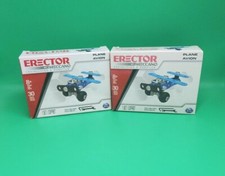Erector Meccano Engineering & Robotics 2018 Small Blue Plane Lot New Sealed Box