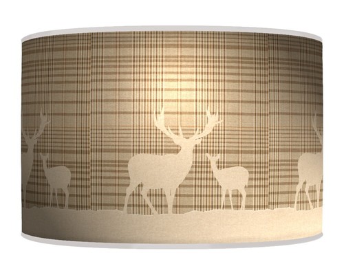 Trees stag deer - stag, tartan