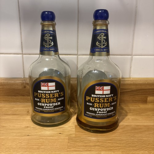 Pussers rum bottle - x,