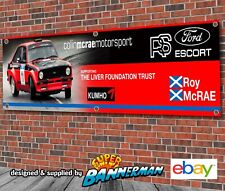 Ford Escort MK2 Colin McRae Rally Car Banner for Garage, Workshop, Showroom 