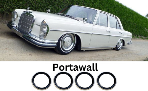 Black whitewall tyre - whitewall, trim