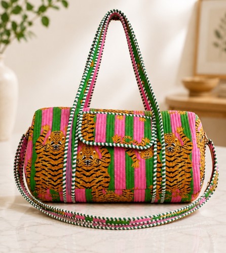 Jungle print quilted cotton - jungle,