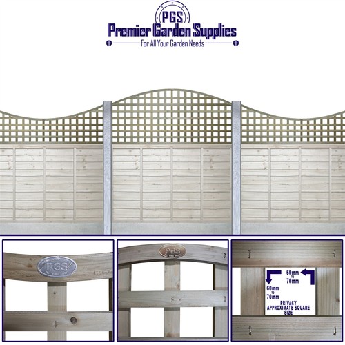 1ft 3ft privacy arch concave - privacy, arch/concave
