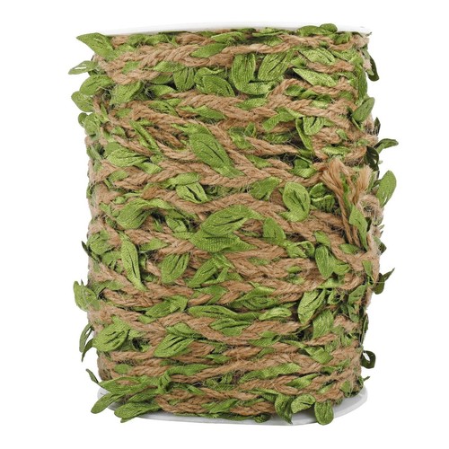 Green leaves jute - leaves, 10m