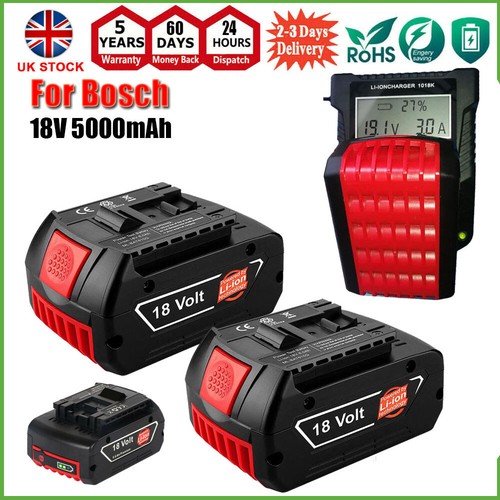 18v 5000mah battery - for, bosch