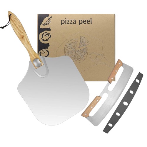 Pizza peel set - 12", paddle