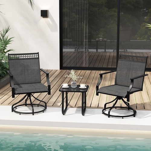 Patio swivel dining chairs - swivel,
