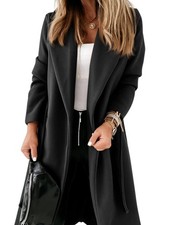 Women'S Classic Lapel Long