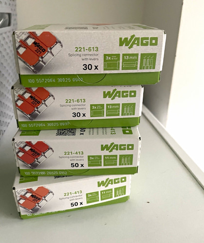 Boxes wago 221 lever - 12,