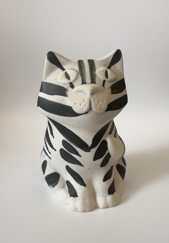 Vintage ceramic cat vase - cat, by