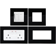 1-10x Finger Plates Black