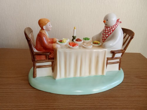 Coalport snowman dinner for - coalport, snowman.