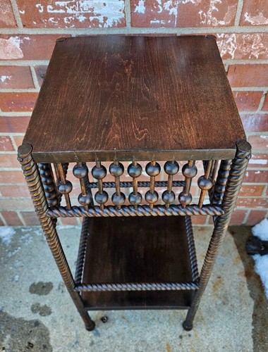 Antique mahogany stick - &, ball