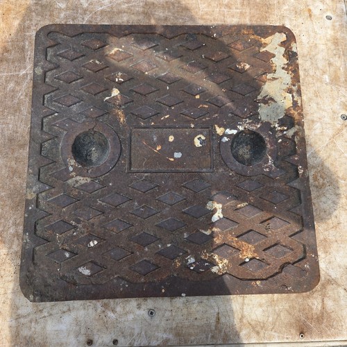 Cast iron manhole - iron, cover