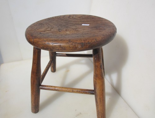 Antique wooden stool - wooden, children
