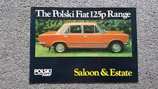 POLSKI FIAT 125P SALOON ESTATE SALES BROCHURE 1979 1980