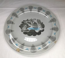 Wedgwood Travel Design Sailboat By Ravilious Yacht 10" Dinner Plate, Vintage.