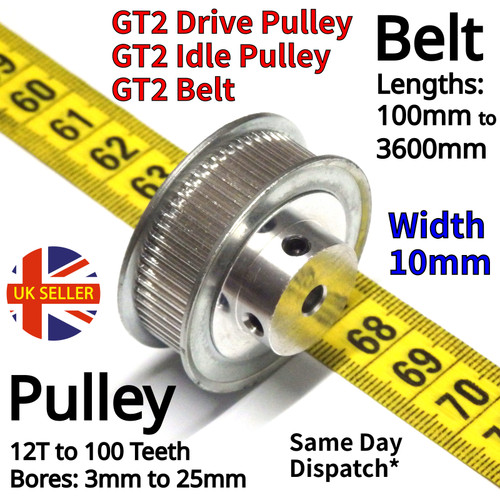 Gt2 10mm timng - gt2, pulley