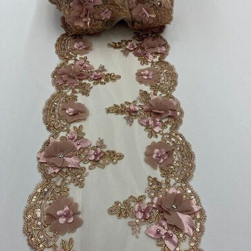Elegant sequin lace - 3d, –