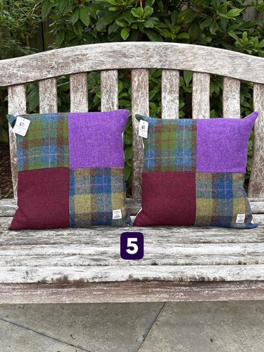 Harris tweed cushions made - cushions, by