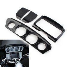 Black Tri-Line Gauge Stereo