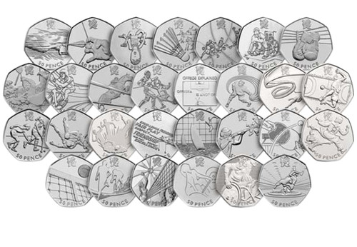 London olympic 2012 - london, coins