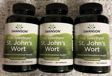 360 Caps Swanson St John’s Wort 375mg Stress Anxiety Depression Hypercin + Bonus