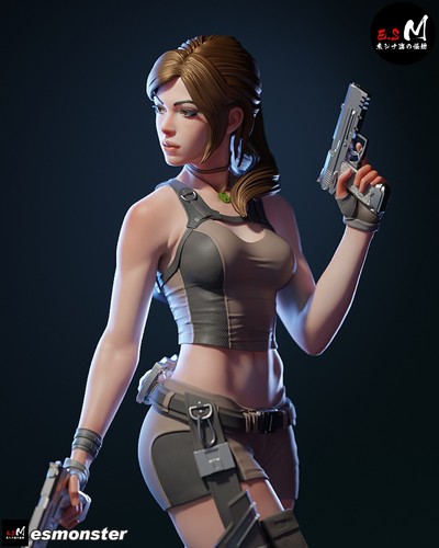 Lara croft tomb raider - lara, resin