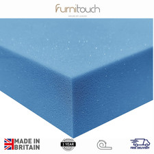 HIGH-DENSITY UPHOLSTERY FOAM SHEET- CUT TO ANY SIZE- FOR CUSHIONS, SOFAS, & BEDS