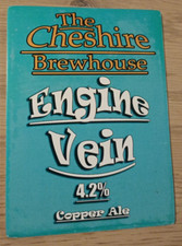 THE CHESHIRE BREWHOUSE - ENGINE VEIN - Real Ale Pump Clip Front