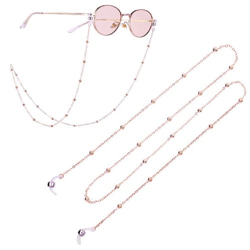 Eye glass cord rose gold - glass,