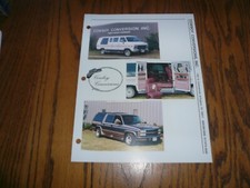 1994 Chevrolet Vans & Specialty Vehicles Brochure/Flyer - Cowboy Conversion