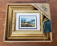 Small Framed Philip Gray Fine Art Print Lights of Home West of Ireland