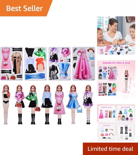 Magnetic dress dolls set - dress-up,