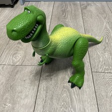 Toy Story Rex Large Toy Original Thinkway With Removable Tail 11" tall
