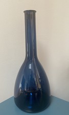 BLUE Glass Vase Bottle
