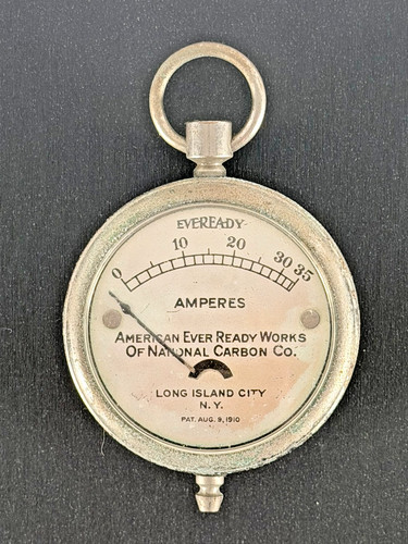 1910 eveready portable ammeter - portable,