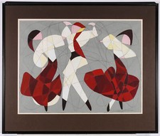 Glenis Sumice  - 20th Century Watercolour, Dancing Figures