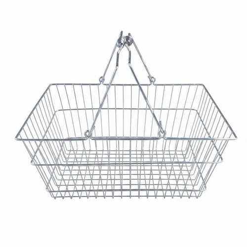 Metal shopping basket - metal,