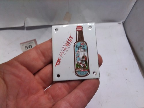 Tiny enamel sign camp - tiny,