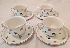 4 x Villeroy Boch Petite Fleur Breakfast Cup and Saucer