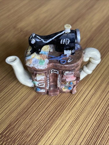Collectable teapot with sewing - teapot,
