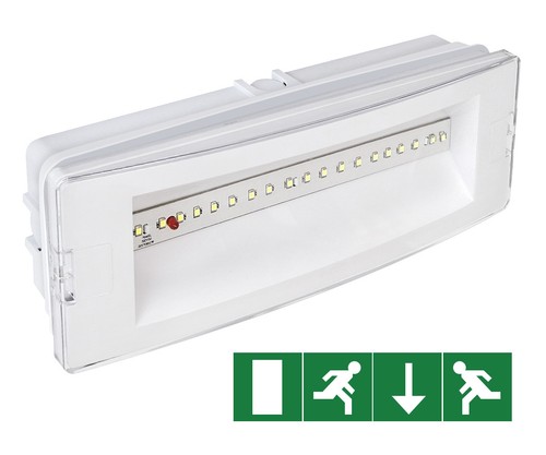 3hr emergency led - emergency, bulkhead