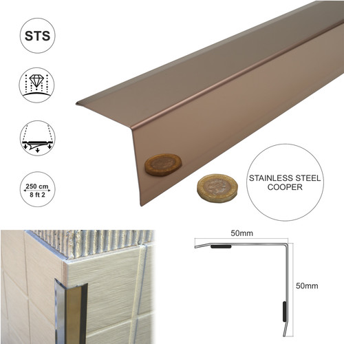 50x50 stainless steel - , angle
