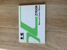 KAWASAKI Z1100R, Z1100 R, R1 EDDIE LAWSON REPLICA  OWNERS MANUAL HANDBOOK