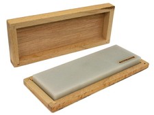 Genuine Arkansas Natural Knife Sharpening Stone in Wooden Box