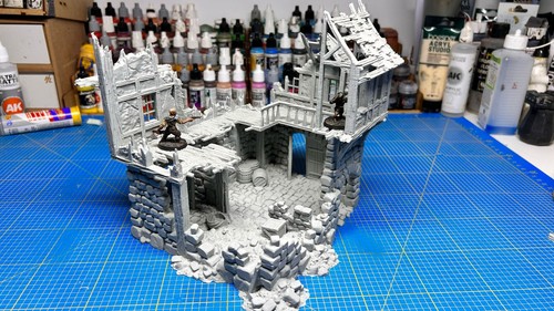 Ruined inn fantasy wargaming - ruined,