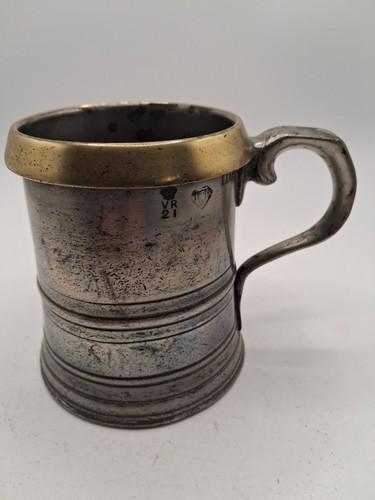 Georgian pewter one - one, pint