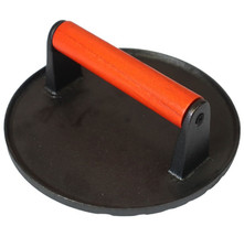 Cast Iron Burger Press Round