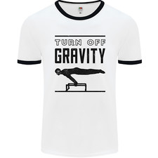 Pommel Horse Gymnastics Turn Off Gravity Gymnast Mens Ringer T-Shirt